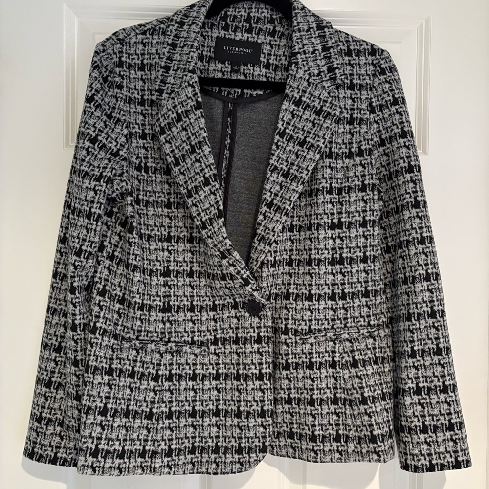 Liverpool Black and White Women's Blazer